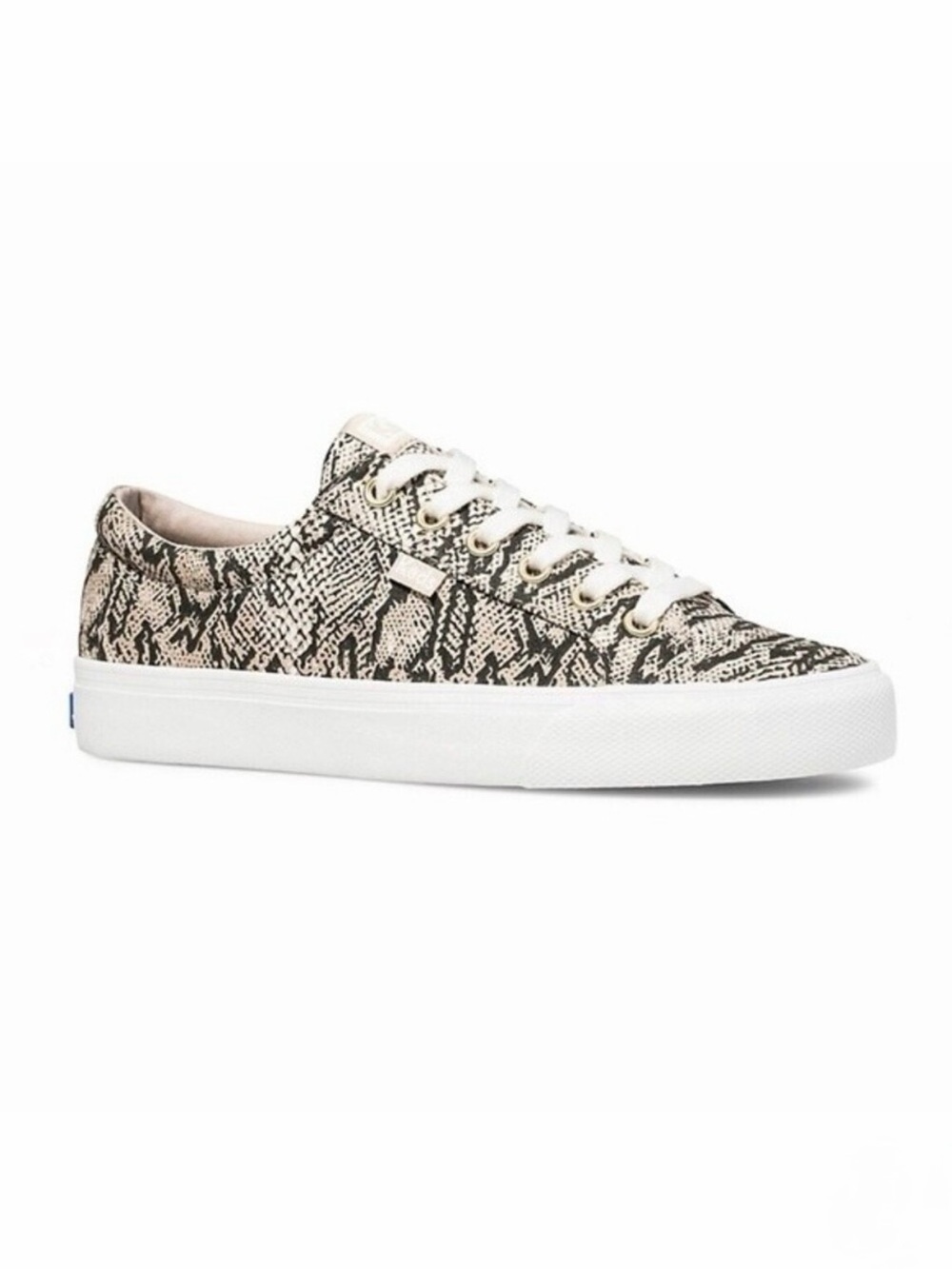 Keds Jump Kick Snakeskin Print Platform Sneakers Python Canvas Lace Up 7.5